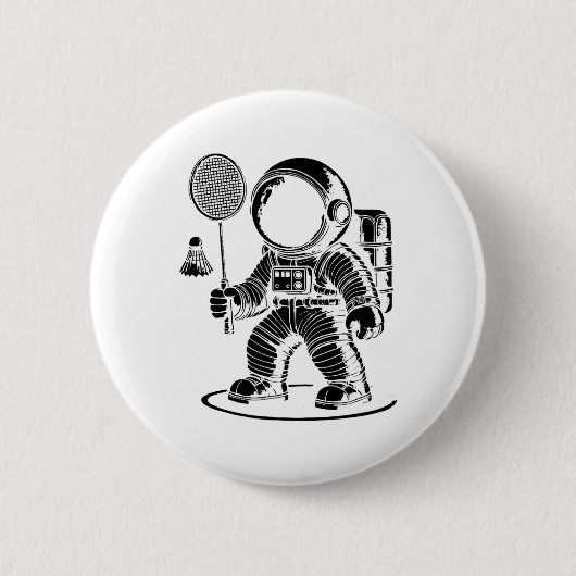 Ich bin nicht Kurz, dass ich ein Badminton Player  Button (Vorderseite)