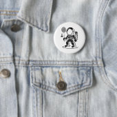 Ich bin nicht Kurz, dass ich ein Badminton Player  Button (Beispiel)