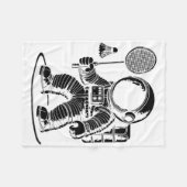 Ich bin nicht Kurz, dass ich ein Badminton Player Fleecedecke (Vorderseite (Horizontal))