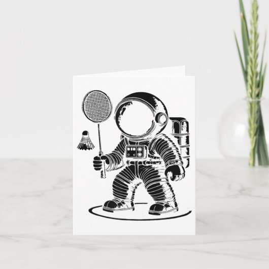 Ich bin nicht Kurz, dass ich ein Badminton Player  Karte (Vorderseite)