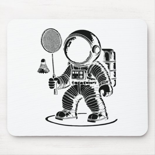 Ich bin nicht Kurz, dass ich ein Badminton Player  Mousepad (Vorne)