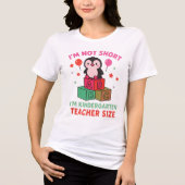 Ich bin nicht Kurz, dass ich Kindergartengröße bin Tri-Blend Shirt (Vorderseite)