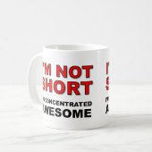 Ich bin nicht Kurz, dass ich mich auf Phantastisch Kaffeetasse (Vorderseite Links)