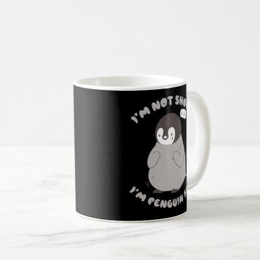 ICH BIN NICHT KURZ, DASS ICH PENGUIN-GRÖSSE LITLLE KAFFEETASSE (VorderseiteRechts)