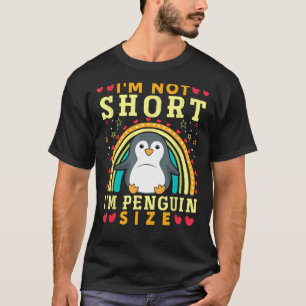 Ich bin nicht Kurz, dass ich Pinguin Size Funny Pi T-Shirt