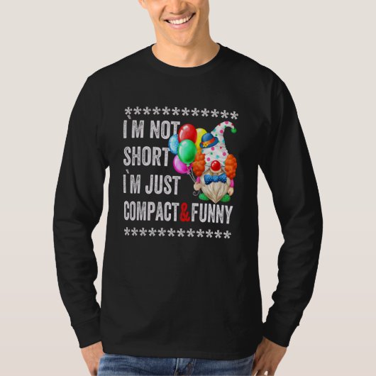 Ich bin nicht Kurz, dass ich Spaß für Männer zitie T-Shirt (Vorderseite)