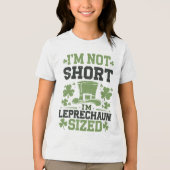 Ich bin nicht Kurz, ich bin Leprechaun Sized - St. Tri-Blend Shirt (Vorderseite)