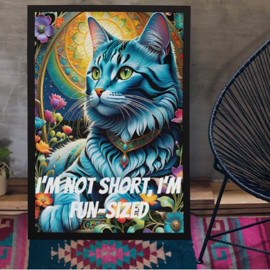 Ich bin nicht kurz, ich bin lustig groß poster