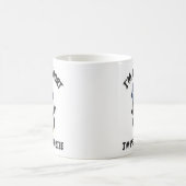 Ich bin nicht Kurz, ich bin Pinguin-Größe Kaffeetasse (Mittel)