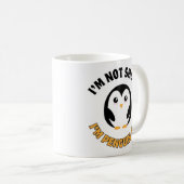 Ich bin nicht Kurz, ich bin Pinguin-Größe Kaffeetasse (VorderseiteRechts)
