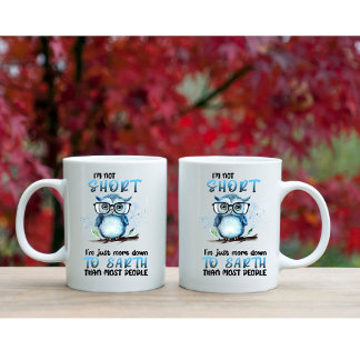 "Ich bin nicht kurz" Kaffee-Tasse Kaffeetasse