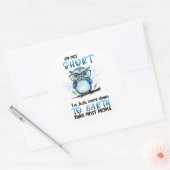 Ich bin nicht Kurz Sarcasm Funny Runder Aufkleber (Umschlag)