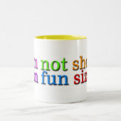 Ich bin nicht kurz zweifarbige tasse (Mittel)