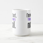 Ich bin nicht kurze Kaffee-Tasse Kaffeetasse (Mittel)