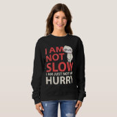 Ich bin nicht langsam sonnig Sloth Sloth Running F Sweatshirt (Vorne ganz)
