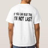 Ich bin nicht letzt T-Shirt (Rückseite)