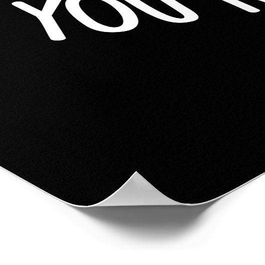 Ich bin nicht Lion, du bist der Niedlichste Löwenp Poster (Ecke)