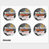 Ich bin nicht mehr dein Maskottchen Runder Aufkleber (Blatt)