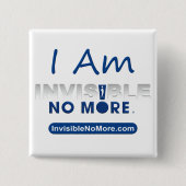 Ich bin nicht mehr - quadratischer Knopf Button (Vorderseite)