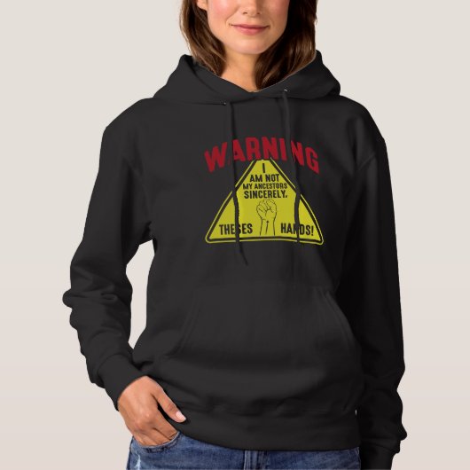 Ich bin nicht meine Anti-Rassismus-Erklärung Hoodie (Vorderseite)