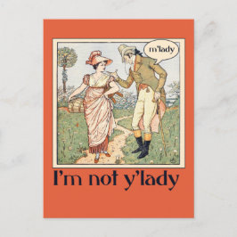 Ich bin nicht meine Dame Postkarte