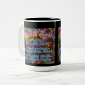 Ich bin nicht meine rheumatische Krankheits-Tasse Zweifarbige Tasse (Vorderseite Links)