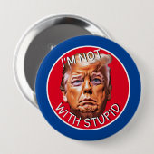 Ich bin nicht mit Trump Button (Vorne & Hinten)
