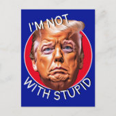 Ich bin nicht mit Trump Postkarte (Vorderseite)