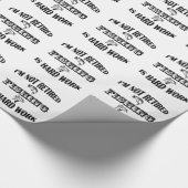 Ich bin nicht müde geschenkpapier (Ecke)