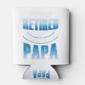 Ich bin nicht müde, ich bin Beruflich Papa Vaterta Dosenkühler (Rückseite)