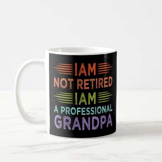 Ich bin nicht müde, ich bin ein Beruflicher Großva Kaffeetasse (Links)