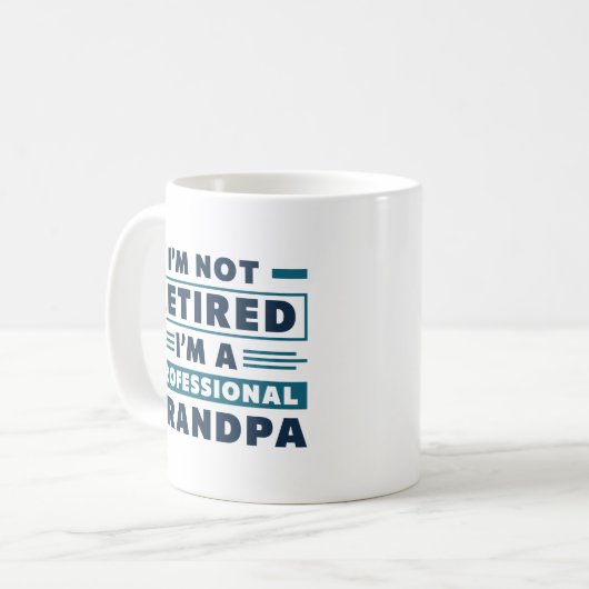 Ich bin nicht müde, ich bin ein Beruflicher Opa Kaffeetasse (Vorderseite Links)