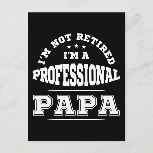 Ich bin nicht müde, ich bin ein Beruflicher Papa Postkarte (Vorderseite)