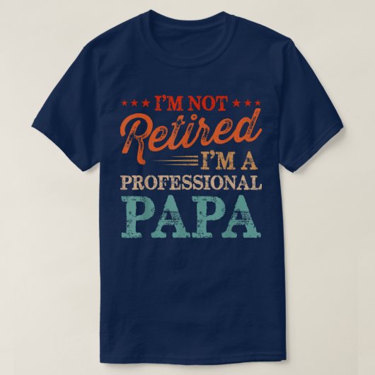 Ich bin nicht müde, ich bin ein Beruflicher Papa V T-Shirt (Design vorne)