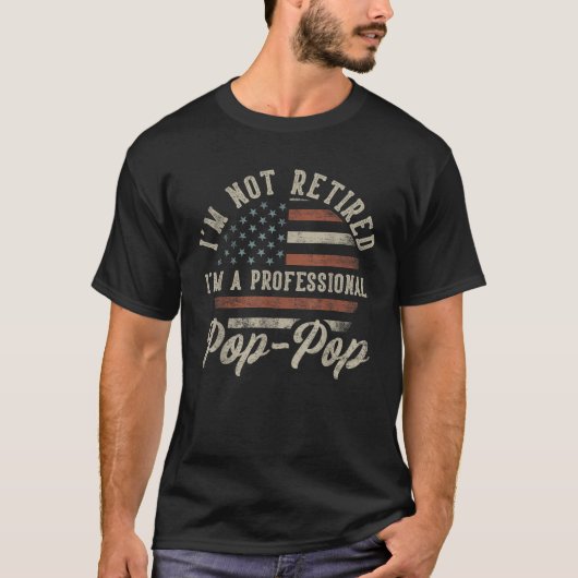 Ich bin nicht müde, ich bin ein Beruflicher Pop Po T-Shirt (Vorderseite)
