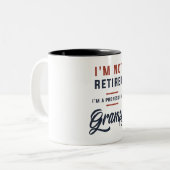 Ich bin nicht müde, ich bin ein Berufliches Grampy Zweifarbige Tasse (Vorderseite Links)