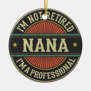 Ich bin nicht müde, ich bin ein Berufliches Nana-O Keramik Ornament