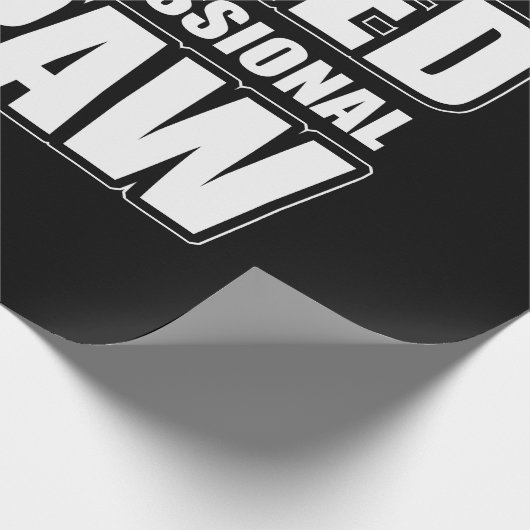 Ich bin nicht müde, ich bin ein Berufliches Papaw Geschenkpapier (Ecke)