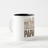 Ich bin nicht müde, ich bin ein Berufliches Papaw Zweifarbige Tasse (Vorderseite Links)