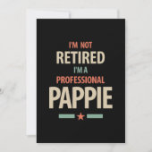 Ich bin nicht müde, ich bin ein Berufliches Pappie Dankeskarte (Vorderseite)