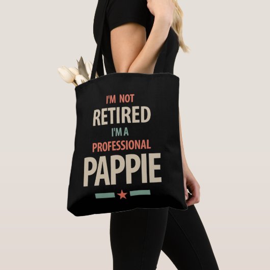 Ich bin nicht müde, ich bin ein Berufliches Pappie Tasche (Von Nahem)