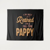 Ich bin nicht müde, ich bin ein Vollzeitpappy Wandteppich (Vorderseite (Horizontal))