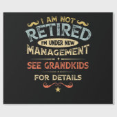 Ich bin nicht müde, ich bin unter neuem Management Geschenkpapier (Flach)