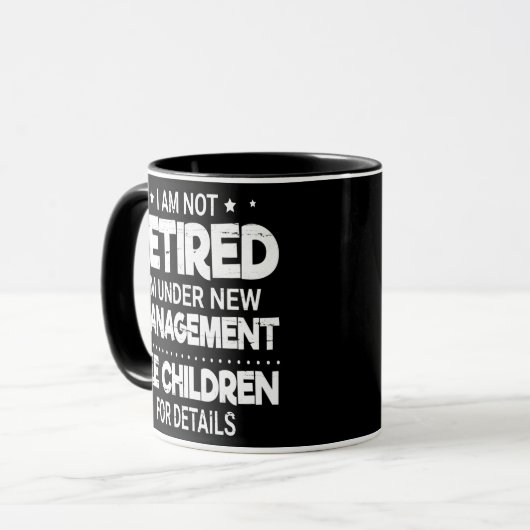 Ich bin nicht müde, ich bin unter neuem Management Tasse (Vorderseite Links)