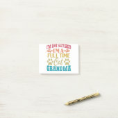 Ich bin nicht müde, ich bin Vollzeit-Katze Oma Vin Post-it Klebezettel (Auf Schreibtisch)