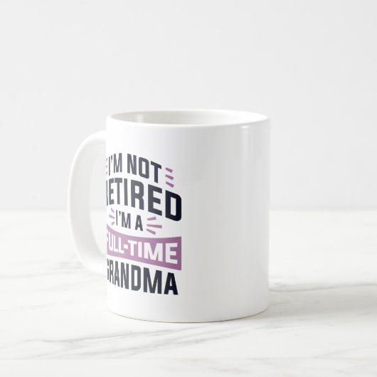 Ich bin nicht müde, ich bin Vollzeit-Oma Kaffeetasse (Vorderseite Links)