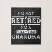 Ich bin nicht müde, ich bin Vollzeit-Oma Puzzle (Vertikal)