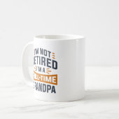 Ich bin nicht müde, ich bin Vollzeitgroßvater Kaffeetasse (Vorderseite Links)