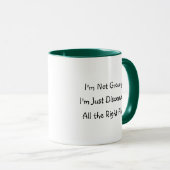Ich bin nicht mürrisch... Lustige Kaffeetasse (VorderseiteRechts)
