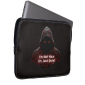 Ich bin nicht nett laptopschutzhülle (Vorne Rechts)